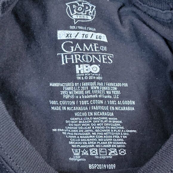 Game Of Thrones Shirt Mens XL House Of Dragon Funko Pop Night King - Picture 5 of 8